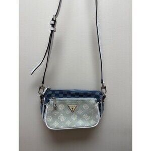 Guess Arie Vintage double pouch crossbody - blue NEOT